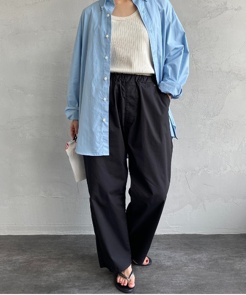 Lee（リー）の「【WEB限定】[LEE/リー] FLeeasy イージーパンツ（その他パンツ・レディース・カーキ/ナチュラル/インディゴブルー/ライトインディゴブルー/オリーブ/ネイビー/ブラック/ベージュ・F）」の2枚目の写真