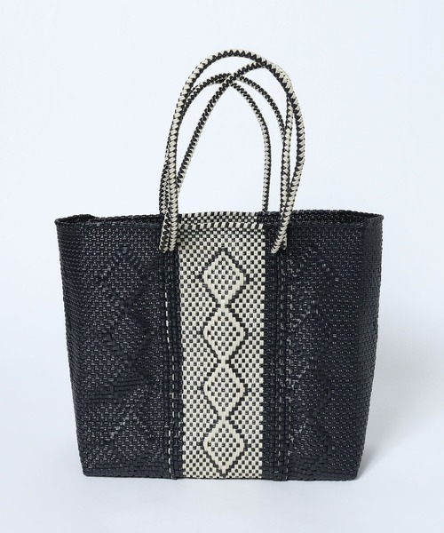 BARNYARDSTORM（バンヤードストーム）の「MEXICOメルカドバッグL（かごバッグ・レディース・アイボリー/ブラック・FREE）」の5枚目の写真