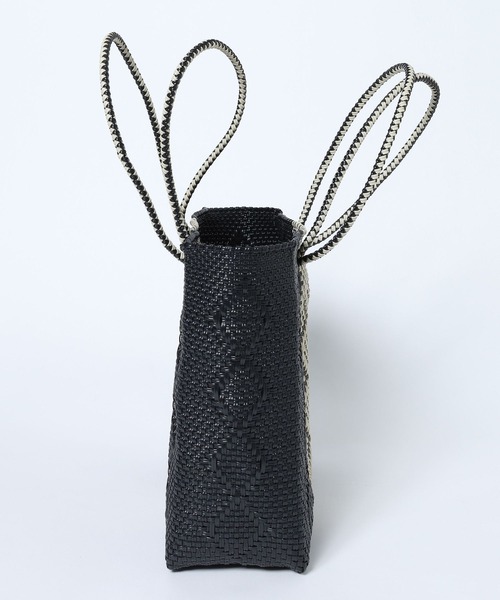 BARNYARDSTORM（バンヤードストーム）の「MEXICOメルカドバッグL（かごバッグ・レディース・アイボリー/ブラック・FREE）」の3枚目の写真