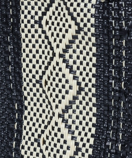 BARNYARDSTORM（バンヤードストーム）の「MEXICOメルカドバッグL（かごバッグ・レディース・アイボリー/ブラック・FREE）」の6枚目の写真