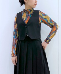 【MODE】クロップドVネックジレ