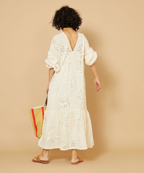 Freada（フリーダ）の「Freada/フリーダ ペイズリーレースワンピース（ワンピース・レディース・ブラック/オフホワイト・ﾌﾘ-）」の18枚目の写真