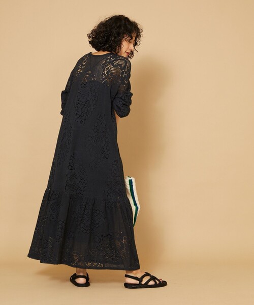 Freada（フリーダ）の「Freada/フリーダ ペイズリーレースワンピース（ワンピース・レディース・ブラック/オフホワイト・ﾌﾘ-）」の16枚目の写真