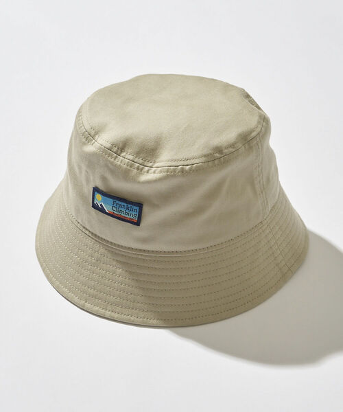 Franklin Climbing（フランクリンクライミング）の「【Franklin Climbing】ツイルロゴバケットハット ワンポイントロゴ（ハット・メンズ・ベージュ/ライトパープル/ブラック・FREE）」の3枚目の写真