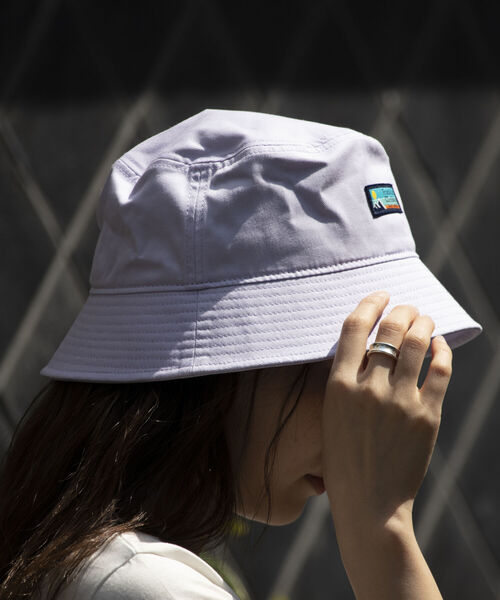 Franklin Climbing（フランクリンクライミング）の「【Franklin Climbing】ツイルロゴバケットハット ワンポイントロゴ（ハット・メンズ・ベージュ/ライトパープル/ブラック・FREE）」の4枚目の写真