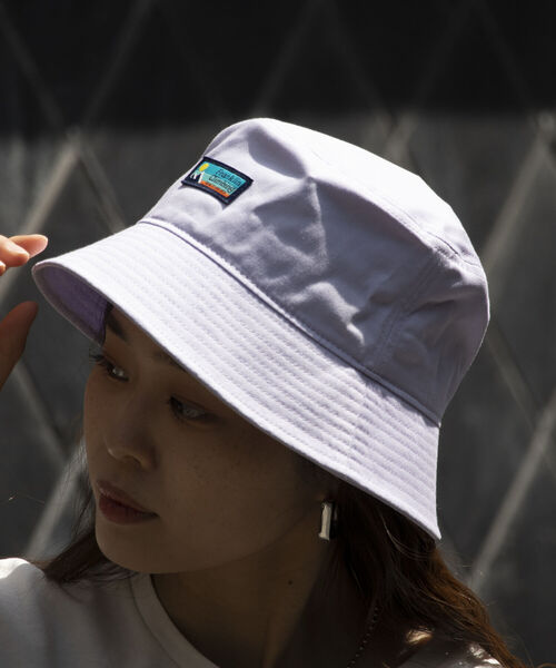 Franklin Climbing（フランクリンクライミング）の「【Franklin Climbing】ツイルロゴバケットハット ワンポイントロゴ（ハット・メンズ・ベージュ/ライトパープル/ブラック・FREE）」の5枚目の写真