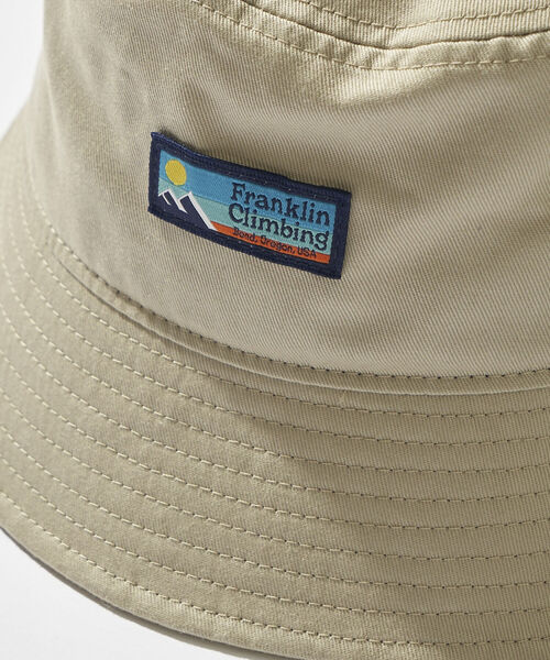 Franklin Climbing（フランクリンクライミング）の「【Franklin Climbing】ツイルロゴバケットハット ワンポイントロゴ（ハット・メンズ・ベージュ/ライトパープル/ブラック・FREE）」の14枚目の写真