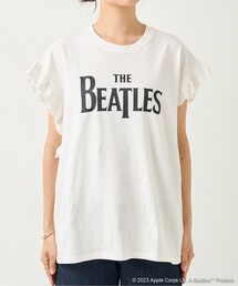 古着　バンドtシャツ フリル　リメイク　ビートルズ　グランジ　トップス 古着 バンドtシャツ フリル リメイク ビートルズ グランジ
