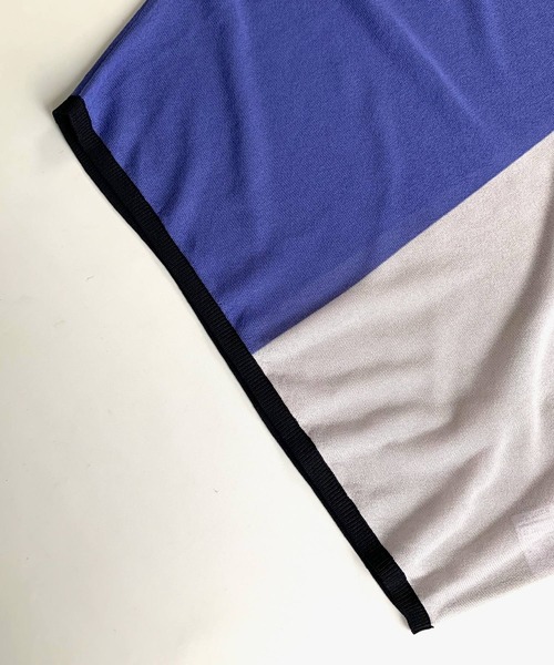 Q(キュー)の「バイカラーリラックスニット(ニット/セーター・レディース・ライトグレー/ブラック・MEDIUM)」の10枚目の写真