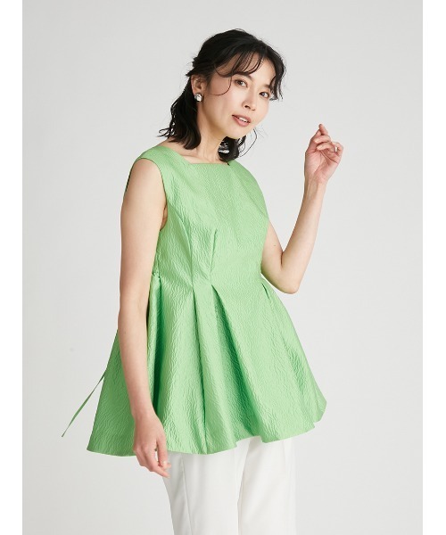 新品未使用タグ付き　セルフォード　ふくれJQチュニックブラウス　アイボリー CELFORD（セルフォード）の「ふくれJQチュニックブラウス（シャツ