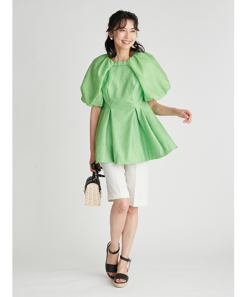 新品未使用タグ付き　セルフォード　ふくれJQチュニックブラウス　アイボリー 新品未使用タグ付き セルフォード ふくれJQチュニックブラウス アイボリー