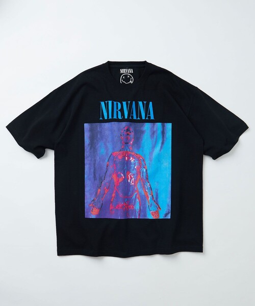 MUSIC TEE(ミュージックティー)の「MUSIC TEE/ミュージックティー 「NIRVANA」 SLIVER TEE/ニルヴァーナ プリント グラフィック 半袖Tシャツ(Tシャツ/カットソー・メンズ・ブラック・LARGE/X-LARGE/MEDIUM)」の7枚目の写真