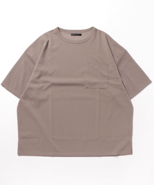 VIBGYOR(ヴィブジョー)の「【VIBGYOR BY AS】梨地BIGクルー/NTee(BL)(Tシャツ/カットソー・メンズ・ホワイト/グレイッシュベージュ/ブラック/ブルー・LARGE/MEDIUM)」の4枚目の写真