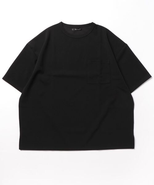 VIBGYOR(ヴィブジョー)の「【VIBGYOR BY AS】梨地BIGクルー/NTee(BL)(Tシャツ/カットソー・メンズ・ホワイト/グレイッシュベージュ/ブラック/ブルー・LARGE/MEDIUM)」の3枚目の写真