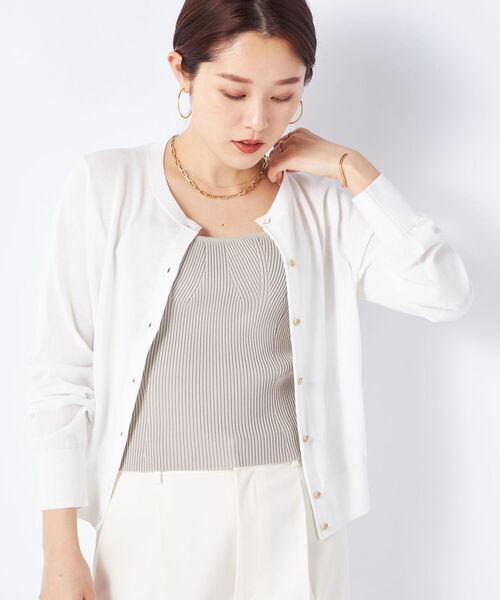 NOLLEY’S Sophi(ノーリーズソフィ)の「《手洗い可能》ニットベアトップ(チューブトップ・レディース・ブラック/ベージュ・38)」の9枚目の写真