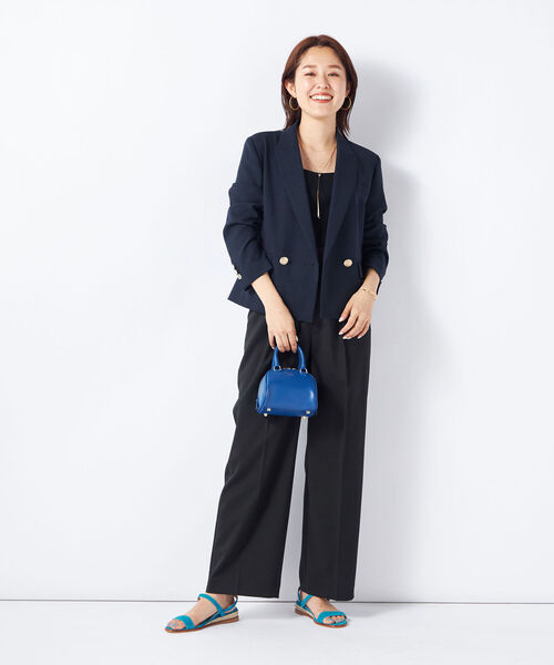 NOLLEY’S Sophi(ノーリーズソフィ)の「《手洗い可能》ニットベアトップ(チューブトップ・レディース・ブラック/ベージュ・38)」の10枚目の写真