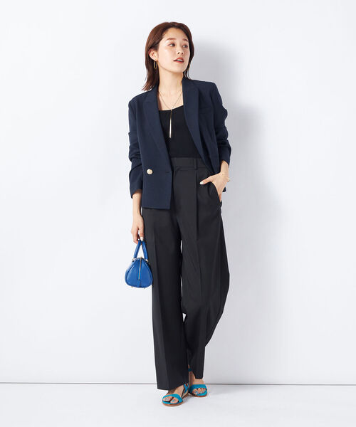NOLLEY’S Sophi(ノーリーズソフィ)の「《手洗い可能》ニットベアトップ(チューブトップ・レディース・ブラック/ベージュ・38)」の12枚目の写真