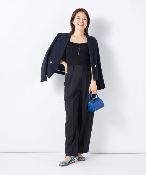 NOLLEY’S Sophi(ノーリーズソフィ)の「《手洗い可能》ニットベアトップ(チューブトップ・レディース・ブラック/ベージュ・38)」の20枚目の写真