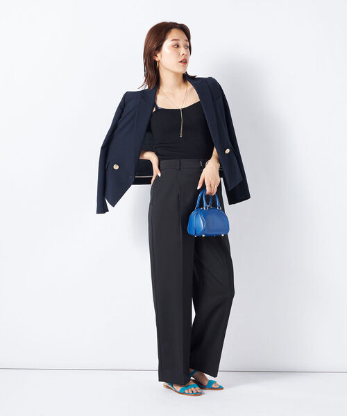 NOLLEY’S Sophi(ノーリーズソフィ)の「《手洗い可能》ニットベアトップ(チューブトップ・レディース・ブラック/ベージュ・38)」の21枚目の写真