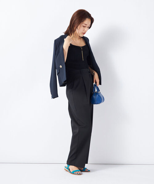 NOLLEY’S Sophi(ノーリーズソフィ)の「《手洗い可能》ニットベアトップ(チューブトップ・レディース・ブラック/ベージュ・38)」の22枚目の写真