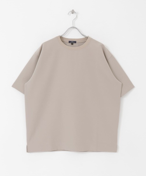 ITEMS URBANRESEARCH（アイテムズ アーバンリサーチ）の「ストレッチ布帛 クルーネックTシャツ（Tシャツ/カットソー・メンズ・ブラック/カーキ/ベージュ/グレー系その他・MEDIUM/LARGE）」の20枚目の写真