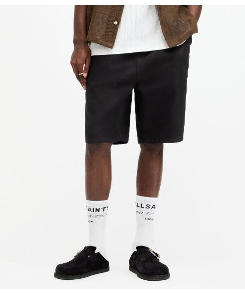 セール】HANBURY LINEN BLEND DRAWSTRING SHORTS | HANBURY