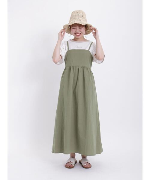 Samansa Mos2（サマンサ モスモス）の「ロゴ刺繍リンガーTシャツ（Tシャツ/カットソー・レディース・モカ/オフホワイト/ネイビー/ベージュ・F）」の12枚目の写真