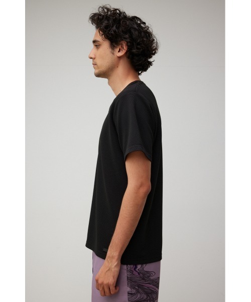 AZUL by moussy(アズールバイマウジー)の「TUCK JACQUARD V/N Tシャツ/タックジャガードブイネックTシャツ(Tシャツ/カットソー・メンズ・サックスブルー/グレー/ホワイト/ブラック・MEDIUM/SMALL/LARGE)」の18枚目の写真