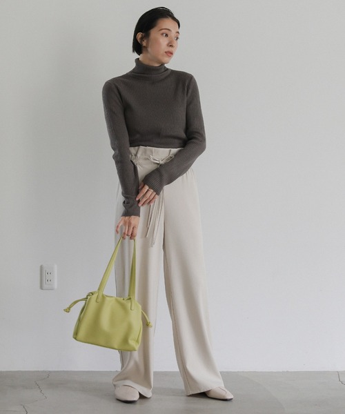 select MOCA(セレクトモカ)の「ダブルハンドルクラシックバッグ(ハンドバッグ・レディース・シルバー/オリーブ/ブラック・FREE)」の6枚目の写真
