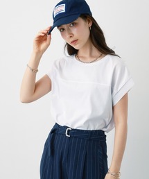 SALOON(サルーン)/ドライコットンリブTシャツ 接触冷感　速乾　汗染み防止