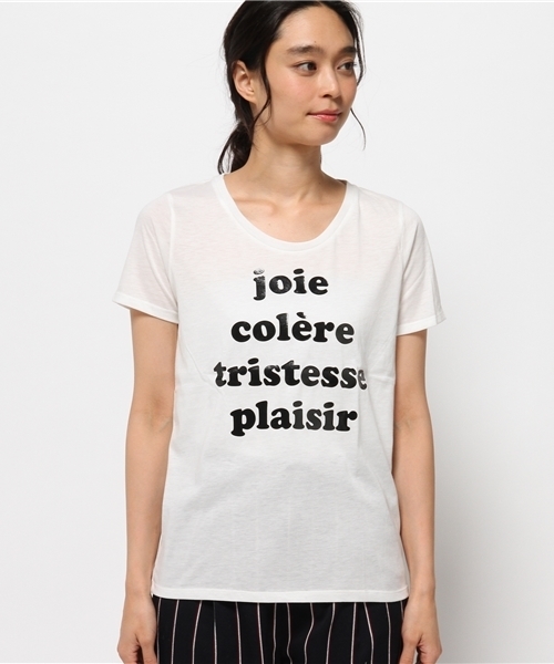 OUTLET(アウトレット)の「【CIAOPANIC TYPY】JOIE光沢ラバープリントTシャツ(Tシャツ/カットソー・レディース・ホワイト・FREE)」の2枚目の写真