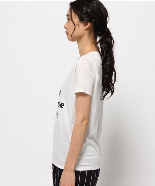 OUTLET(アウトレット)の「【CIAOPANIC TYPY】JOIE光沢ラバープリントTシャツ(Tシャツ/カットソー・レディース・ホワイト・FREE)」の3枚目の写真
