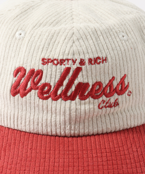 SPORTY&RICH(スポーティアンドリッチ)の「【SPORTY&RICH / スポーティアンドリッチ】WELLNESS CORDUROY HAT(キャップ・メンズ・ピンク・FREE)」の12枚目の写真