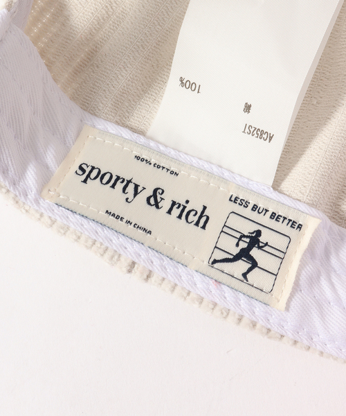 SPORTY&RICH(スポーティアンドリッチ)の「【SPORTY&RICH / スポーティアンドリッチ】WELLNESS CORDUROY HAT(キャップ・メンズ・ピンク・FREE)」の10枚目の写真