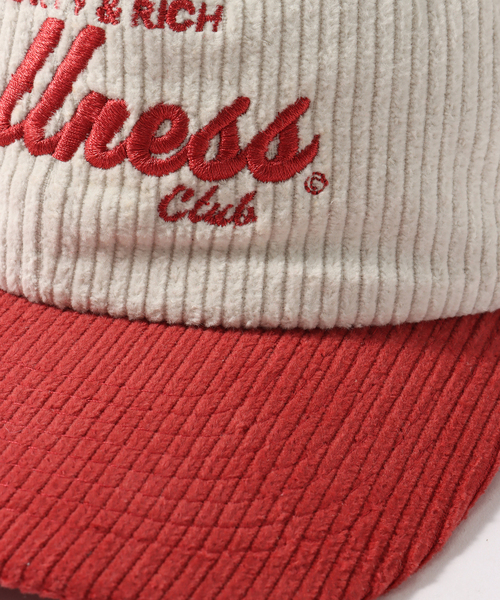 SPORTY&RICH(スポーティアンドリッチ)の「【SPORTY&RICH / スポーティアンドリッチ】WELLNESS CORDUROY HAT(キャップ・メンズ・ピンク・FREE)」の5枚目の写真