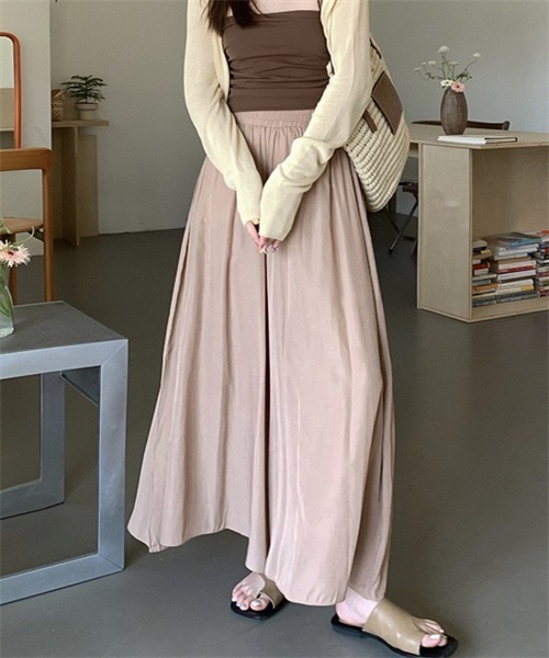 FREE STYLISTS(フリー スタイリスト)の「ロングワイドパンツ(その他パンツ・レディース・ブラック/グレー/ピンク/モカ・FREE)」の1枚目の写真
