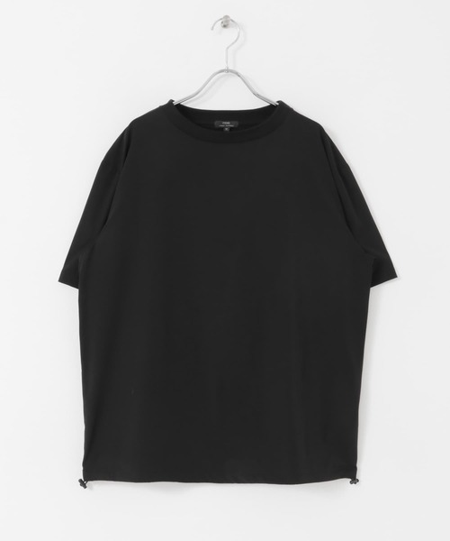 ITEMS URBANRESEARCH（アイテムズ アーバンリサーチ）の「シルキーナイロン ドローコード多機能Tシャツ（Tシャツ/カットソー・メンズ・グリーン/ネイビー/チャコールグレー/ブラック・MEDIUM/LARGE）」の20枚目の写真