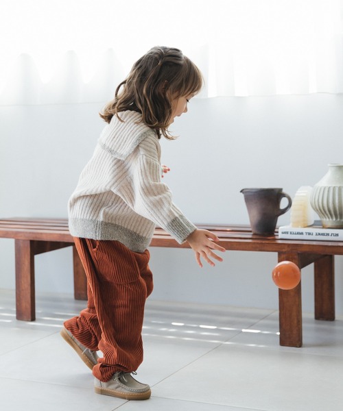 pairmanon（ペアマノン）の「セーラーカラー ニット（ニット/セーター・キッズ・ネイビー/グレイッシュベージュ/アイボリー・XS/S/M/L）」の8枚目の写真