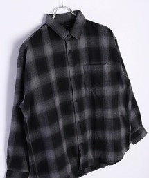 Limited Line Naive Magic（リミテッドラインナイーブマジック）の「Limited Line Naive Magic フランネルシャツ オンブレチェック ビックシルエット 長袖シャツ（シャツ/ブラウス・メンズ）」