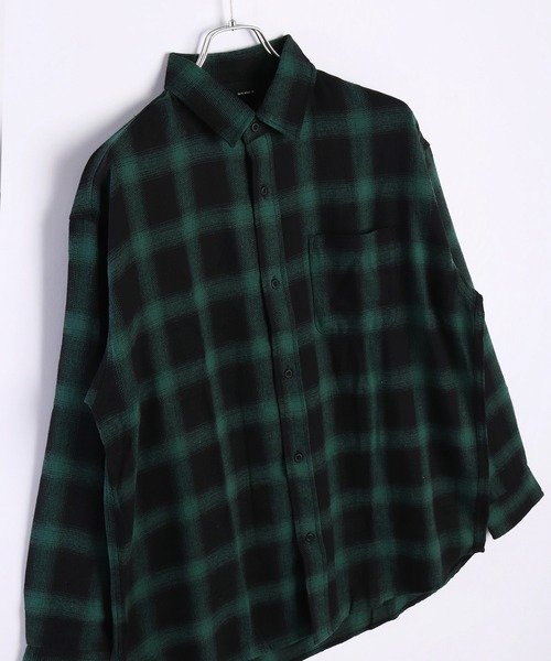 ブラミンク　ウールフランネルシャツ ブラミンク ウールフランネルシャツ