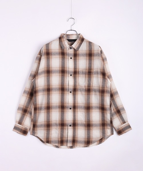 Limited Line Naive Magic フランネルシャツ オンブレチェック ビック