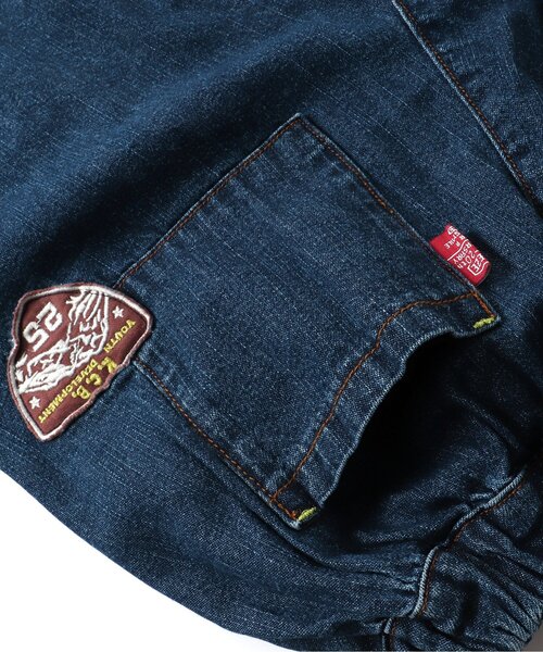 BREEZE（ブリーズ）の「【20周年復刻シリーズ】プレミアムワイドパンツ（その他パンツ・キッズ・インディゴブルー/カーキ・80/90/100/110/120/130/140/150）」の10枚目の写真