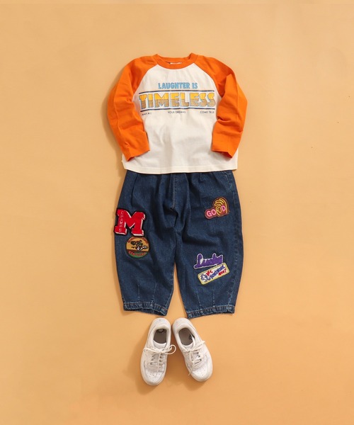 BREEZE（ブリーズ）の「【20周年復刻シリーズ】プレミアムワイドパンツ（その他パンツ・キッズ・インディゴブルー/カーキ・80/90/100/110/120/130/140/150）」の21枚目の写真