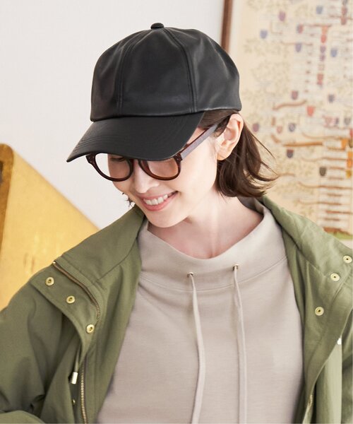 ikka(イッカ)の「PUプレーンキャップ(キャップ・レディース・オフホワイト/ブラック・FREE)」の20枚目の写真