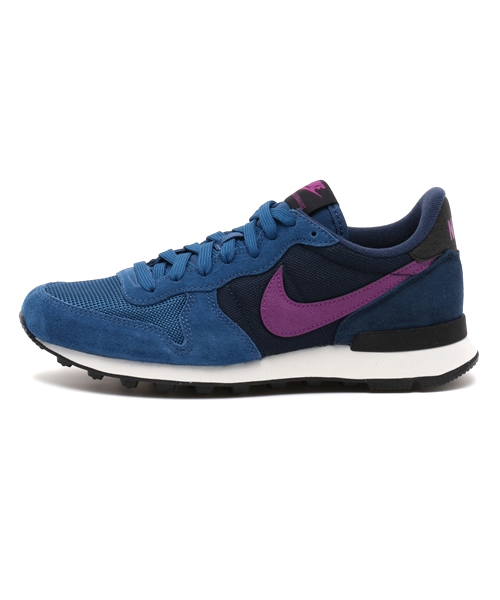 NIKE（ナイキ）の「ウィメンズ ナイキ インターナショナリスト スエード WMNS NIKE INTERNATIONALIST 629684（スニーカー・レディース・グレー/レッド/ブルー・23cm/24cm/24.5cm/23.5cm）」の3枚目の写真