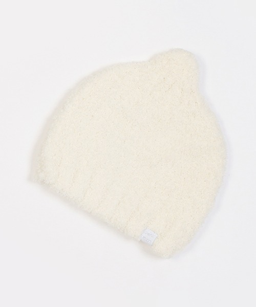 petit main（プティマイン）の「とんがりマシュマロビーニー（ニットキャップ/ビーニー・キッズ・キャメル/ライトグリーン/アイボリー/ネイビー/ライトピンク・48cm/46cm）」の2枚目の写真