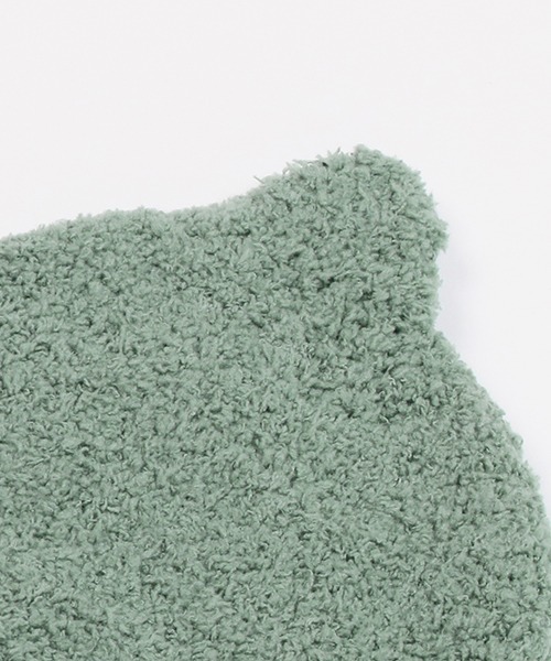 petit main（プティマイン）の「とんがりマシュマロビーニー（ニットキャップ/ビーニー・キッズ・キャメル/ライトグリーン/アイボリー/ネイビー/ライトピンク・48cm/46cm）」の9枚目の写真