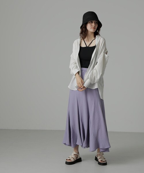 FREE'S MART(フリーズマート)の「カップ付ホルターキャミソール(キャミソール・レディース・ホワイト/ブラック/グレー・FREE)」の15枚目の写真