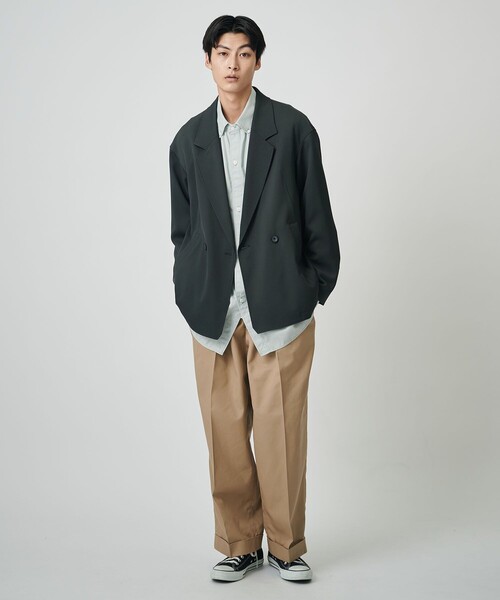 PUBLIC TOKYO(パブリックトウキョウ)の「スーパールーズリラックスシャツ(シャツ/ブラウス・メンズ・ピンク/グレー/サックスブルー/ストライプ・1/2)」の6枚目の写真