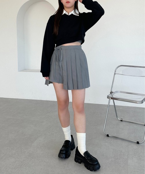 apres jour mignon(アプレジュールミニョン)の「マルチWAYクロップドスウェット【ZOZOTOWN限定アイテム】(スウェット・レディース・ネイビー/ブラック/ナチュラル・フリー/X-LARGE)」の16枚目の写真